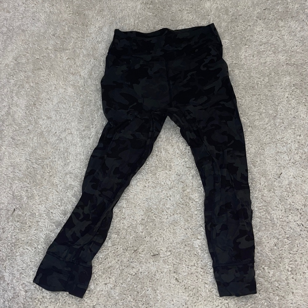 Camo lululemon align joggers, size 8